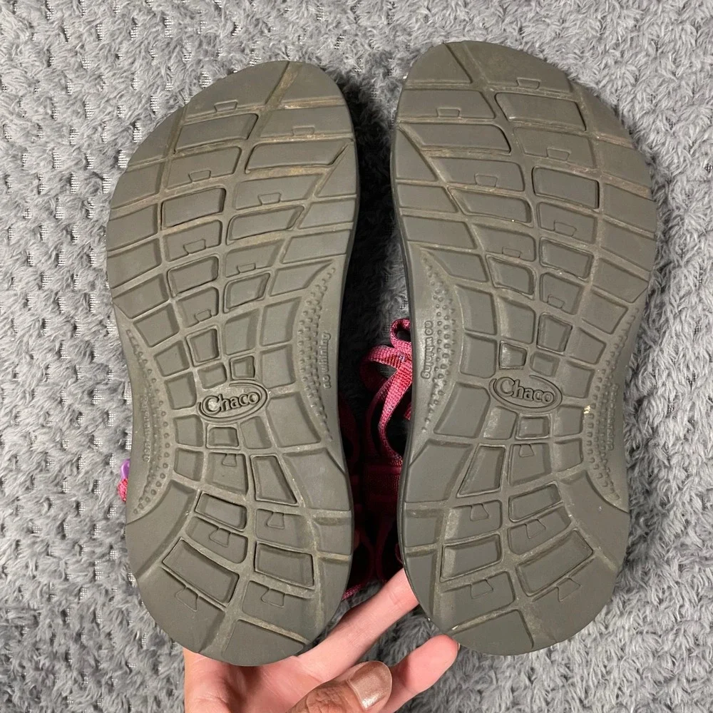 Chaco‎ Kids ZX/1 Ecotread Sweeping Fuschia Strappy Hiking Sandals Size 3